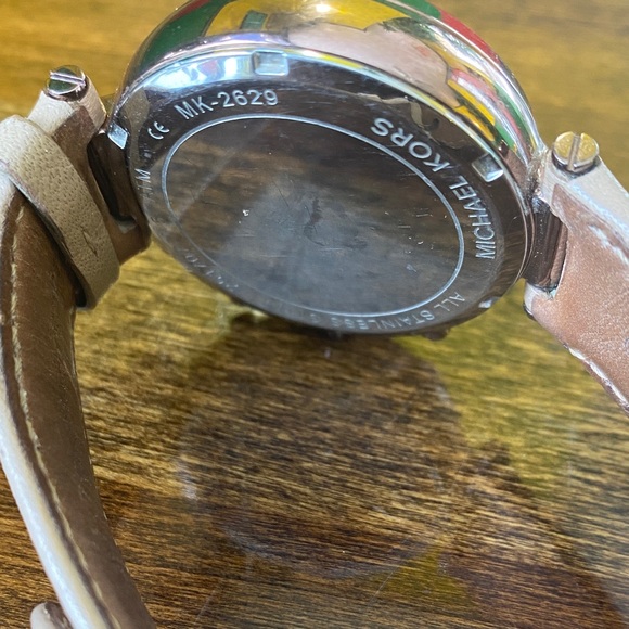 Michael Kors Pink and Silver Watch - Picture 3 of 5